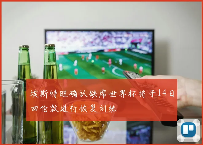 埃斯特旺确认缺席世界杯将于14日回伦敦进行恢复训练